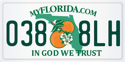 FL license plate 0388LH