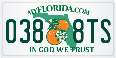 FL license plate 0388TS