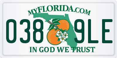FL license plate 0389LE