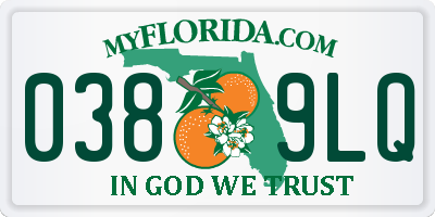 FL license plate 0389LQ