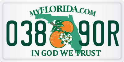 FL license plate 0389OR