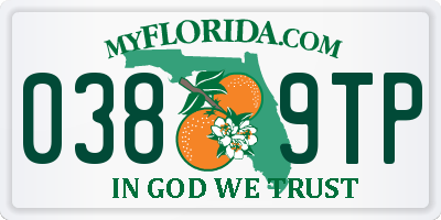 FL license plate 0389TP