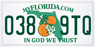 FL license plate 0389TQ
