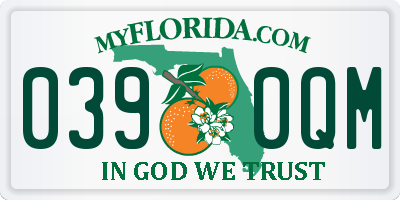 FL license plate 0390QM