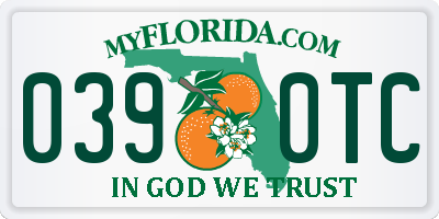 FL license plate 0390TC