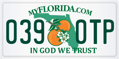 FL license plate 0390TP