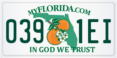 FL license plate 0391EI