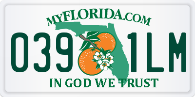 FL license plate 0391LM