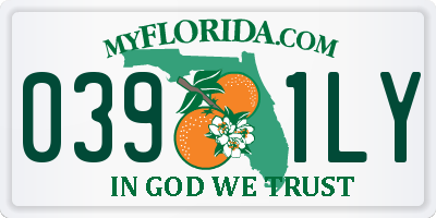 FL license plate 0391LY