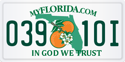 FL license plate 0391OI