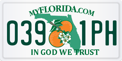 FL license plate 0391PH