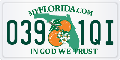 FL license plate 0391QI