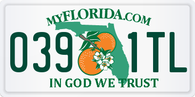 FL license plate 0391TL