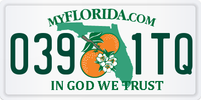 FL license plate 0391TQ