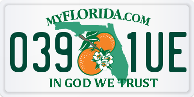 FL license plate 0391UE