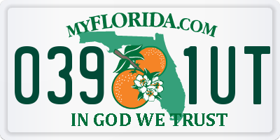 FL license plate 0391UT