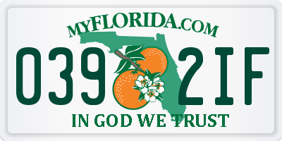 FL license plate 0392IF