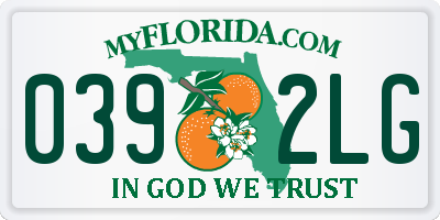 FL license plate 0392LG