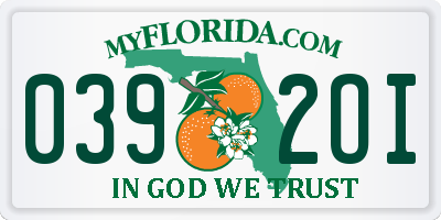 FL license plate 0392OI