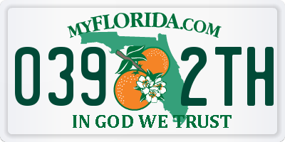 FL license plate 0392TH