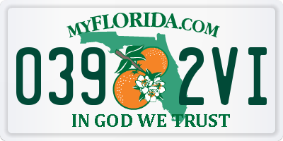FL license plate 0392VI
