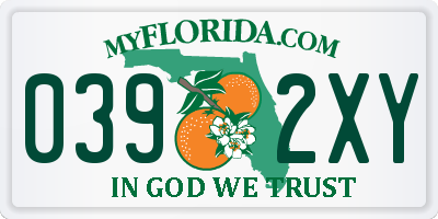 FL license plate 0392XY