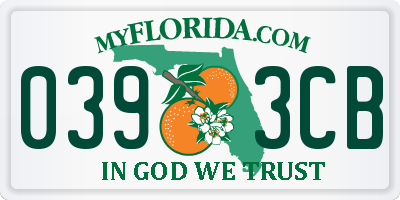 FL license plate 0393CB