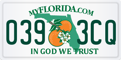 FL license plate 0393CQ