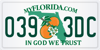 FL license plate 0393DC