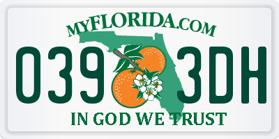 FL license plate 0393DH