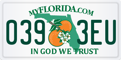 FL license plate 0393EU
