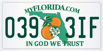 FL license plate 0393IF