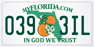 FL license plate 0393IL