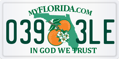 FL license plate 0393LE
