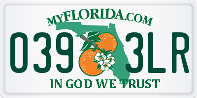 FL license plate 0393LR