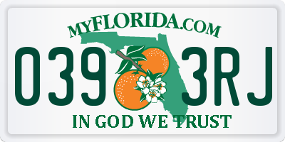 FL license plate 0393RJ