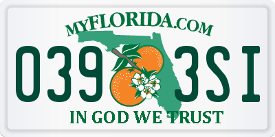 FL license plate 0393SI
