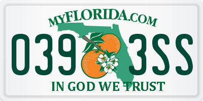 FL license plate 0393SS