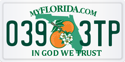 FL license plate 0393TP