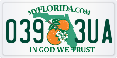FL license plate 0393UA