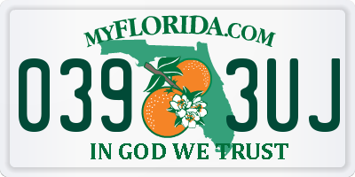 FL license plate 0393UJ
