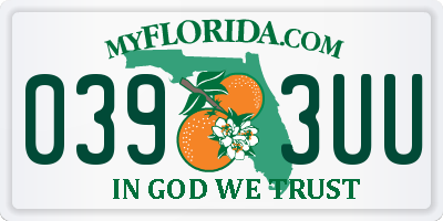 FL license plate 0393UU