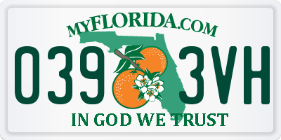 FL license plate 0393VH