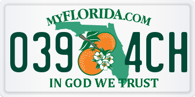 FL license plate 0394CH