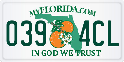 FL license plate 0394CL