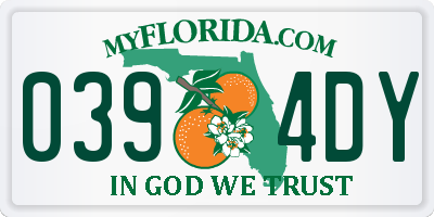 FL license plate 0394DY