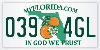 FL license plate 0394GL