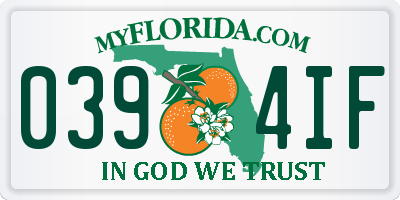 FL license plate 0394IF