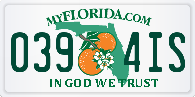 FL license plate 0394IS