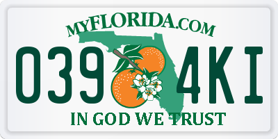 FL license plate 0394KI